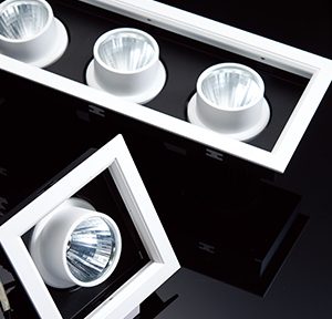 Đèn led downlight đôi âm trần mặt vuông